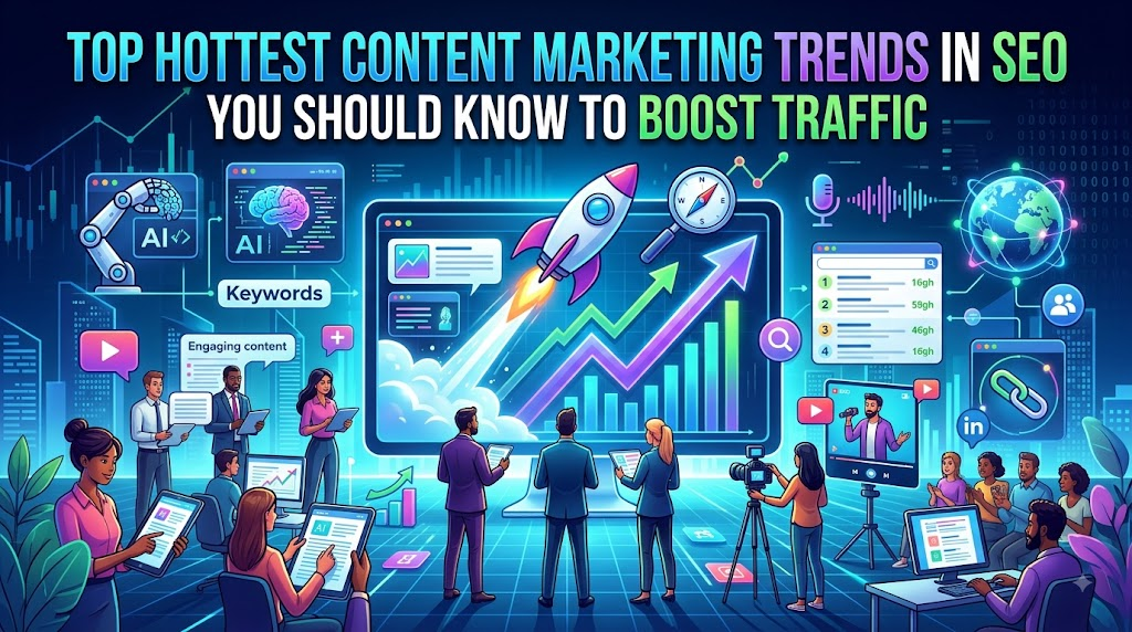 Top Hottest Content Marketing Trends in SEO You Should Know to Boost Traffic