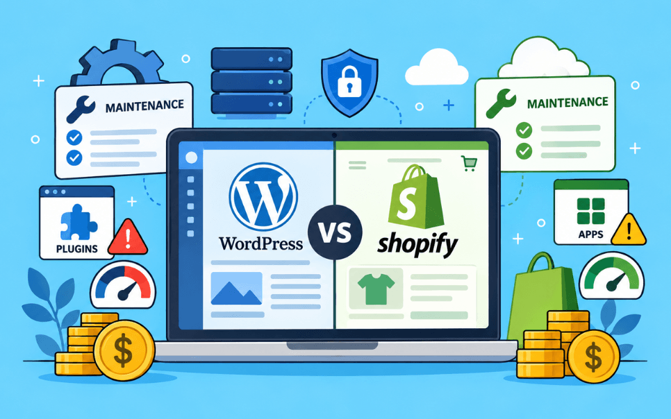 WordPress vs Shopify Maintenance: Where Do the Real Costs and Risks Differ?